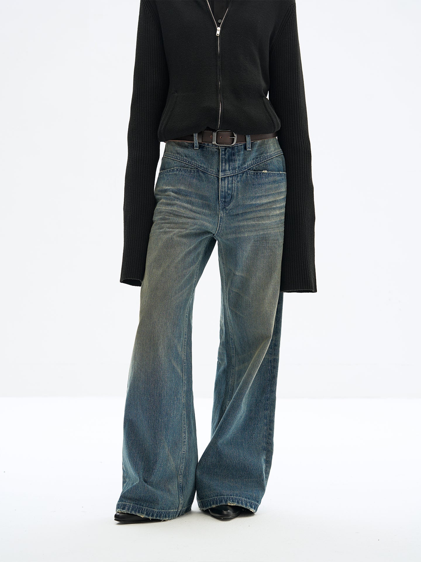 Straight Loose Denim Pants