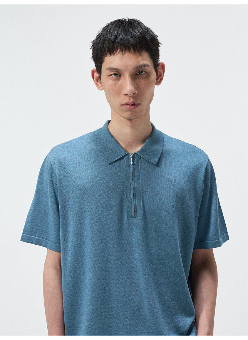 Mulberry Silk Blend Polo Shirt