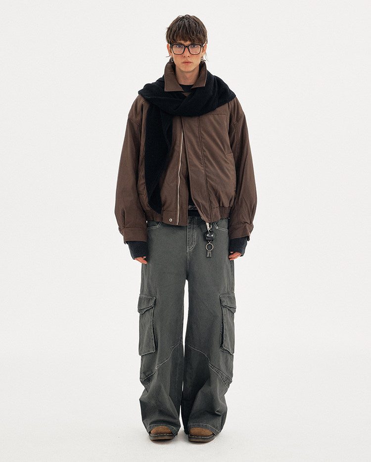 Deconstructed White Duck Down Jacket