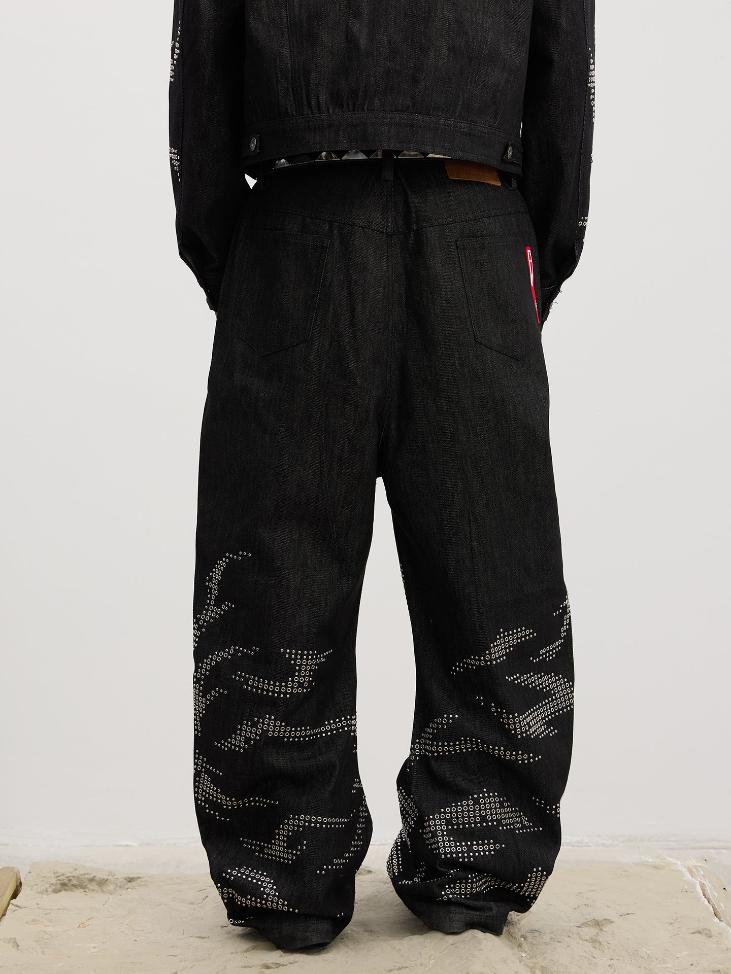 Heavy Tiger Print Jeans