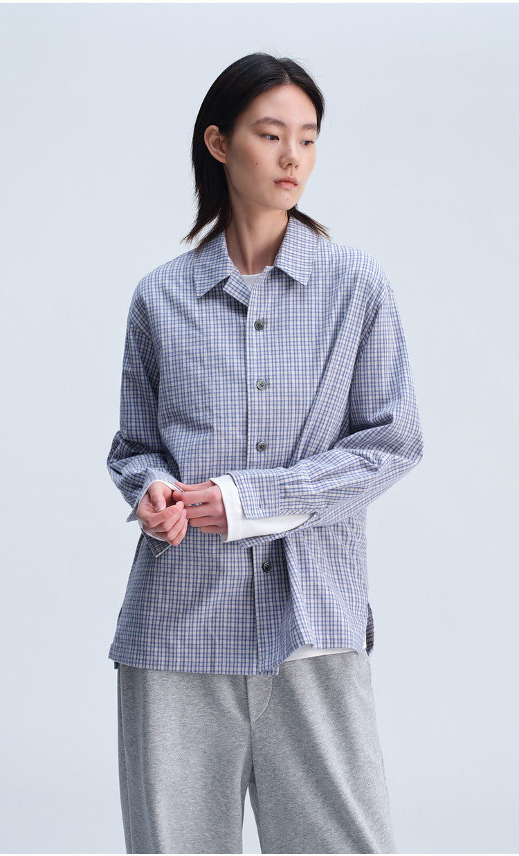 Casual Check Shirt with a Relaxed Fit