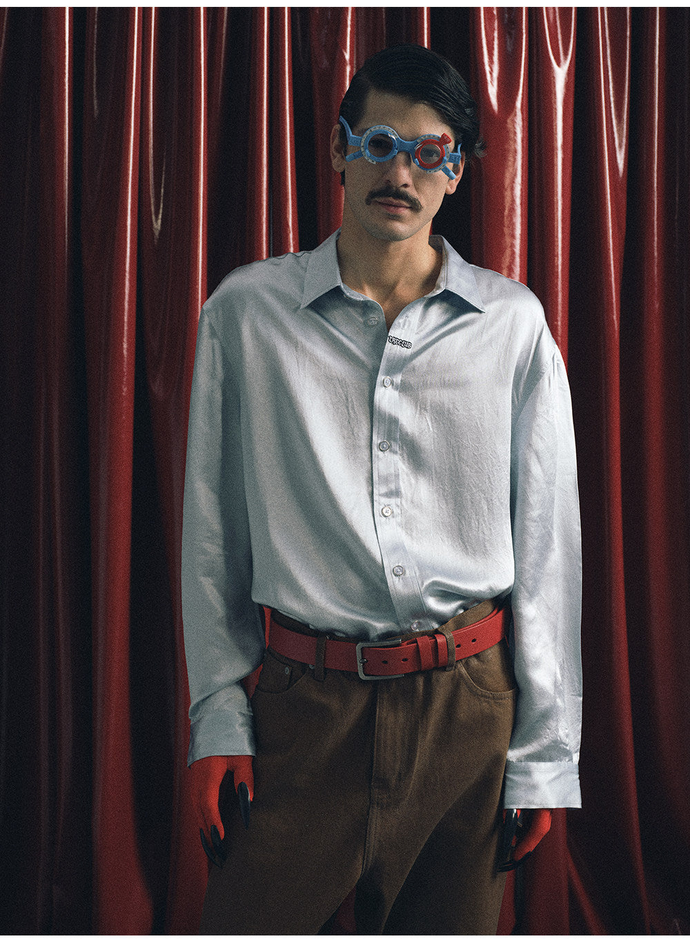 Retro Glossy Nylon Shirt