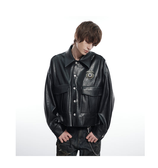 Medal Leather Jacket