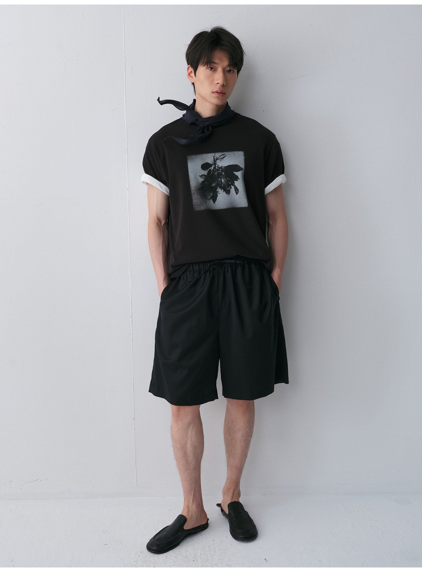Bouquet Print Crew Neck T-Shirt
