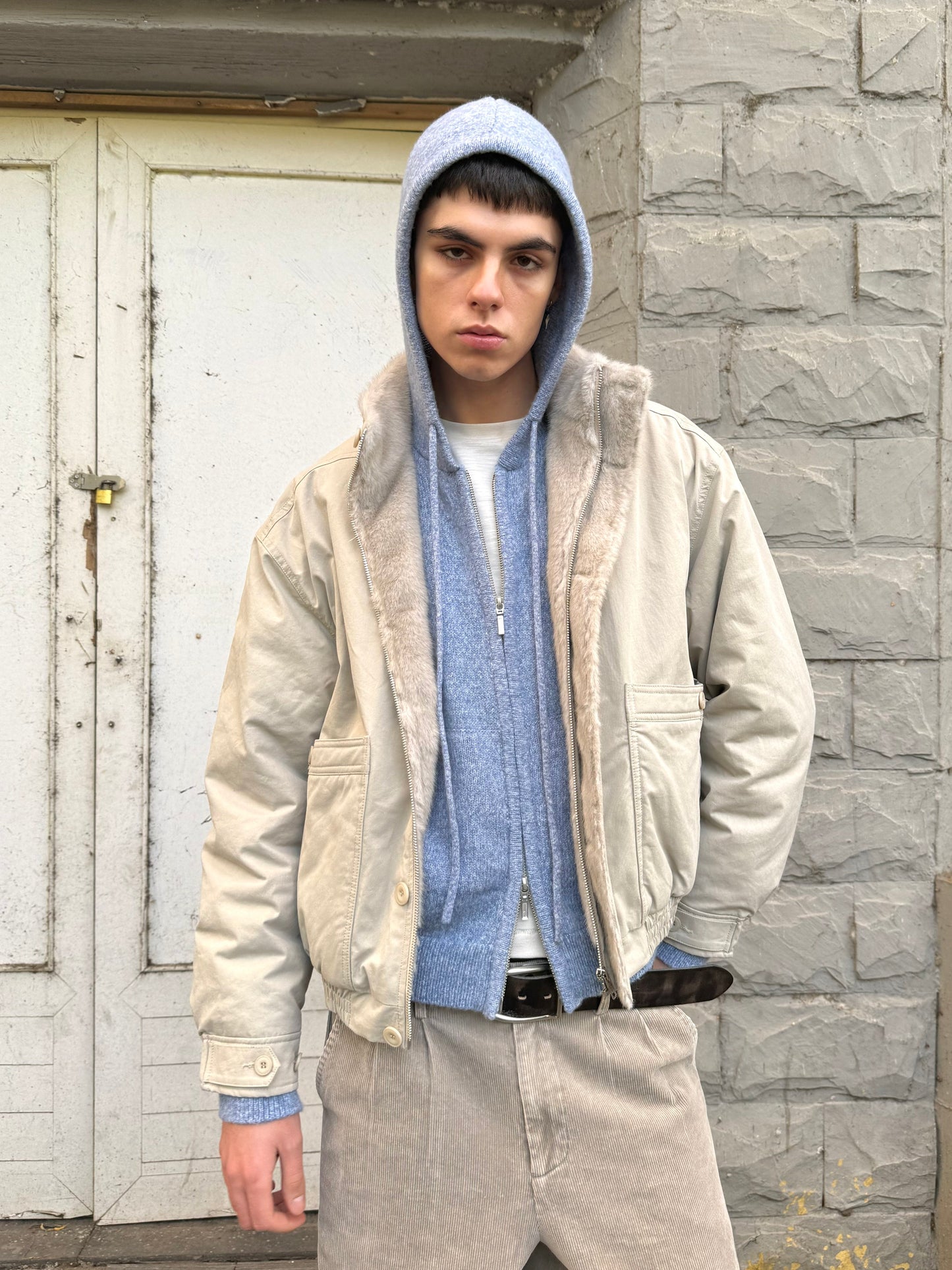 Fox Fur Padded Jacket