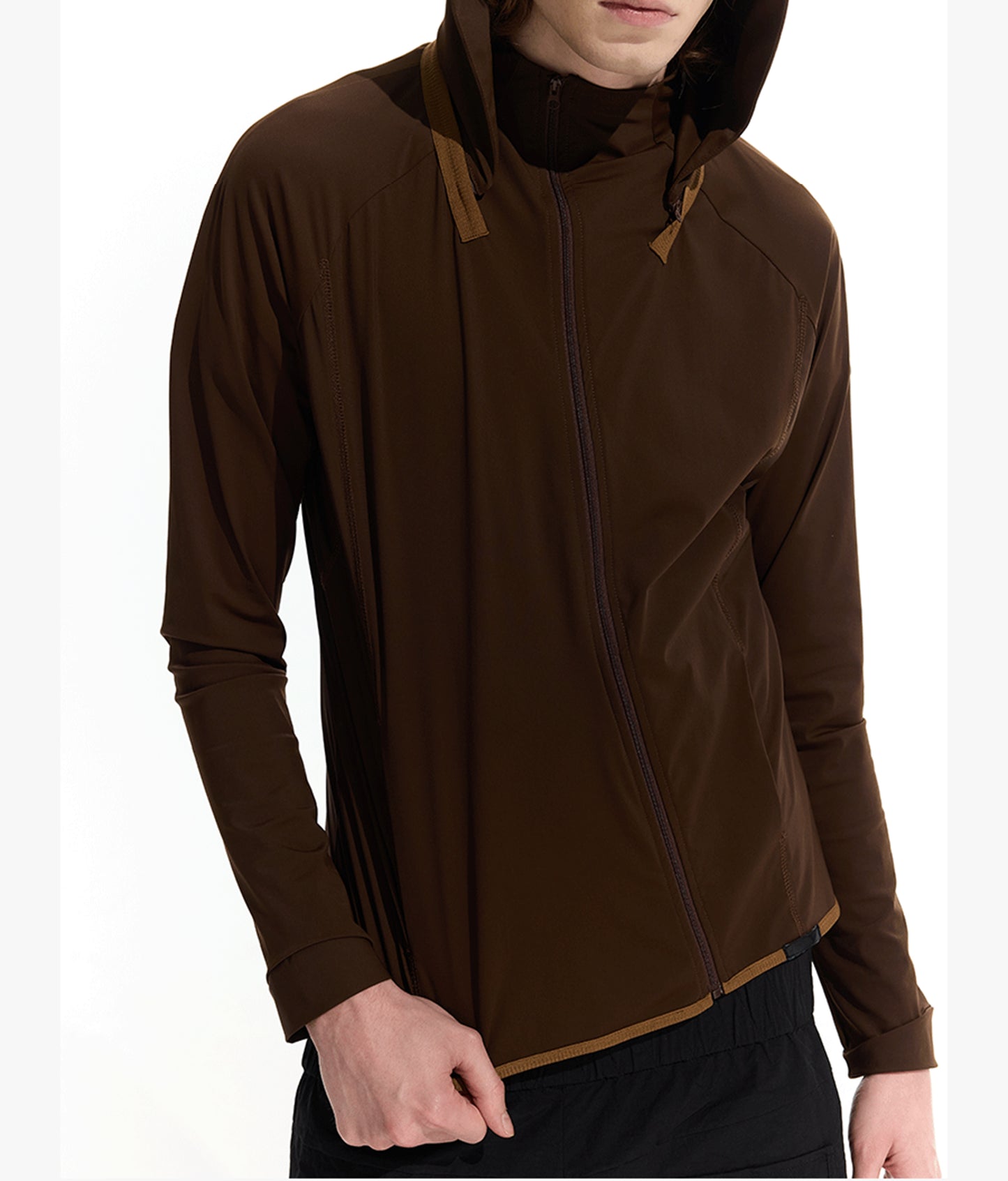 Jacket with removable hood