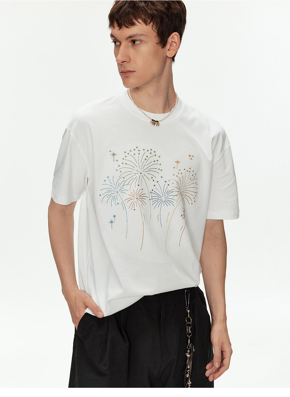 Oversized T-Shirt with Embroidery