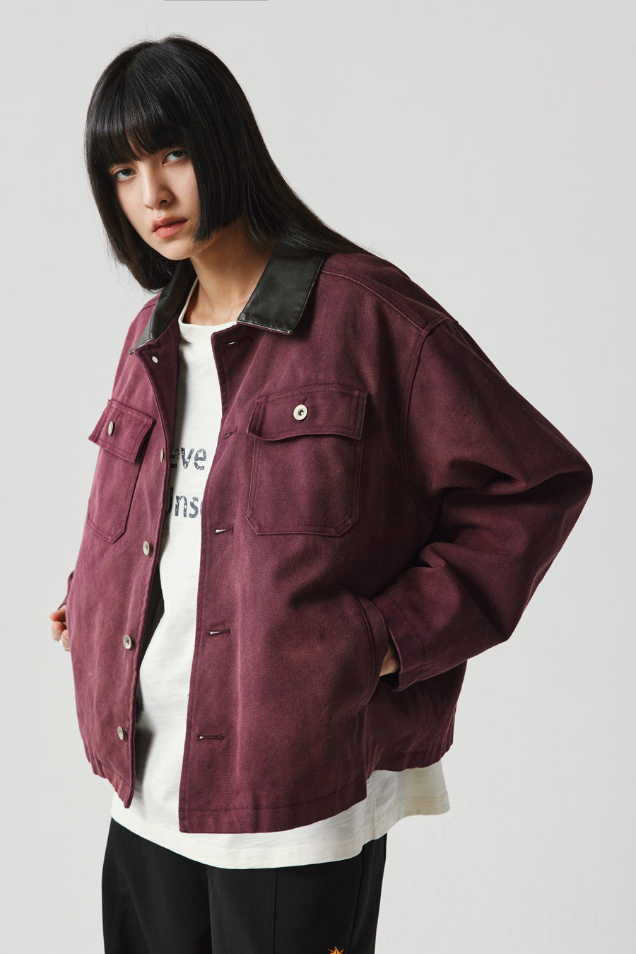 Short A-line jacket