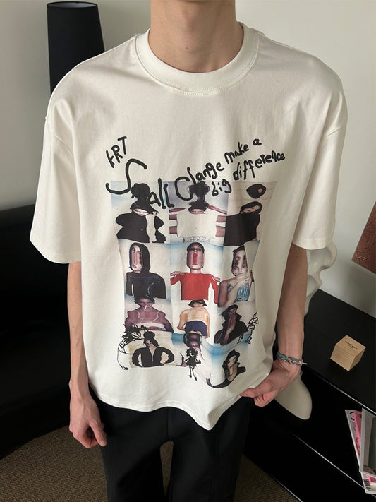 Couple Loose Round Neck T-Shirt