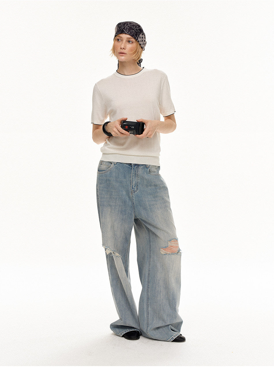 Unisex Loose Straight-Fit Jeans