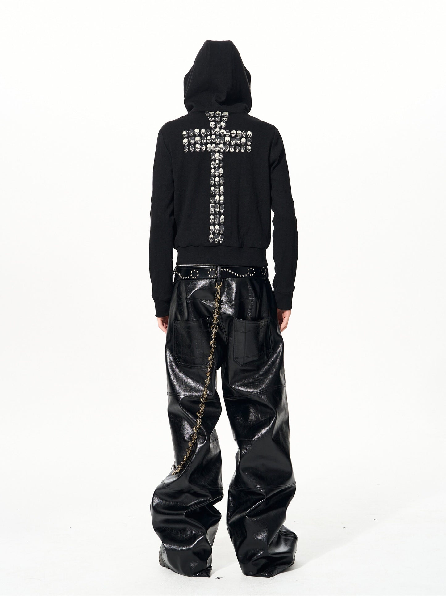 Skull & Cross Zipper Hoodie