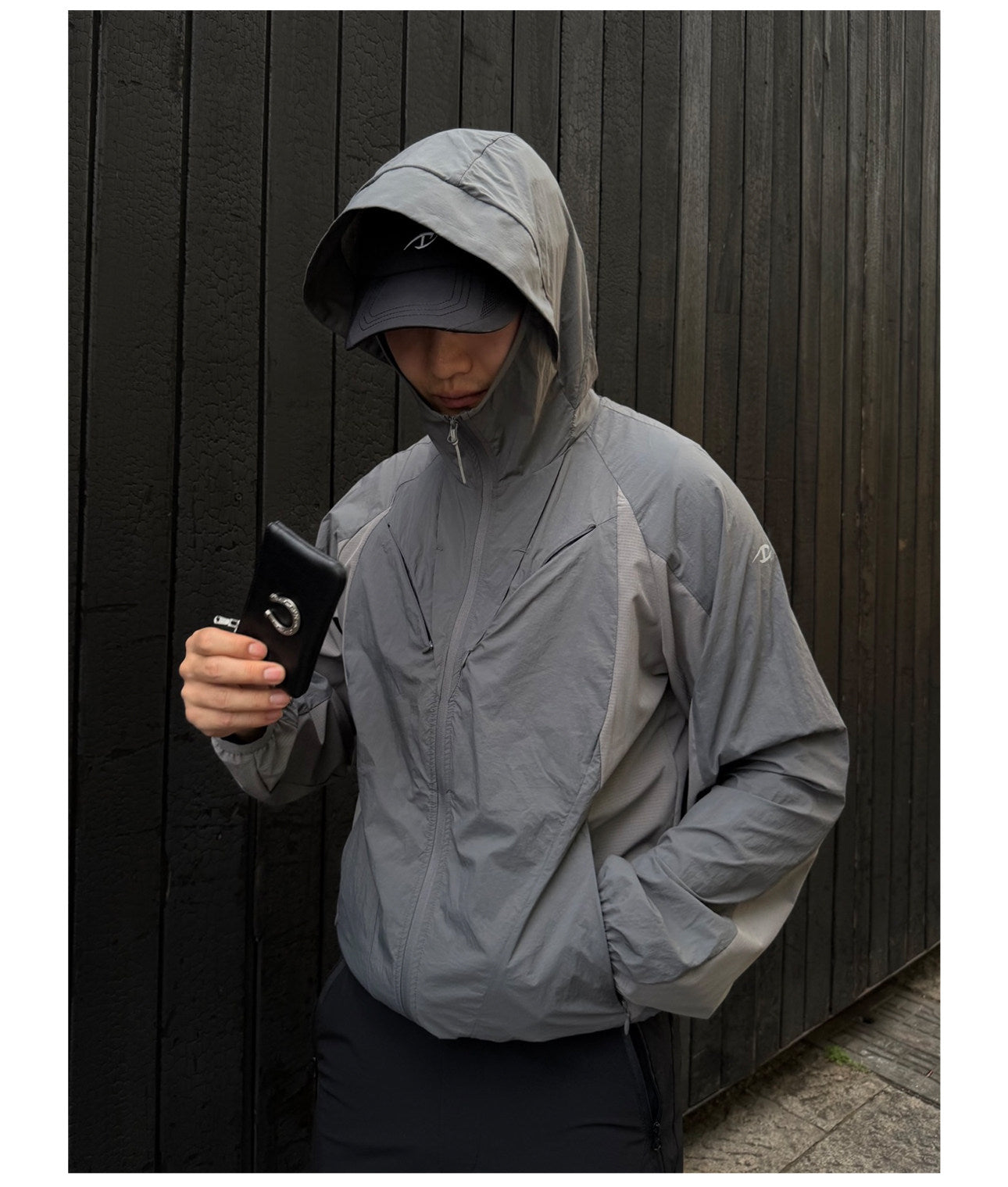 Hooded Sun Protection Zipper Jacket