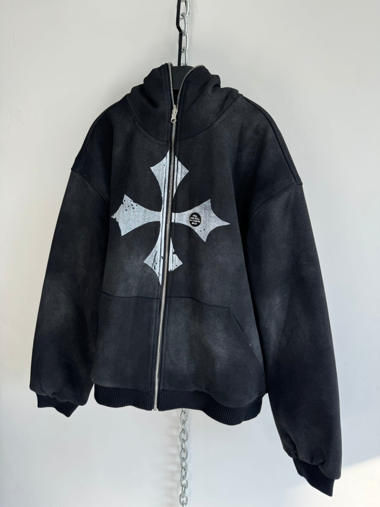 Reversible Washed Hooded Jacket