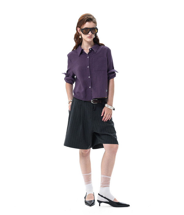 Casual Striped Shorts