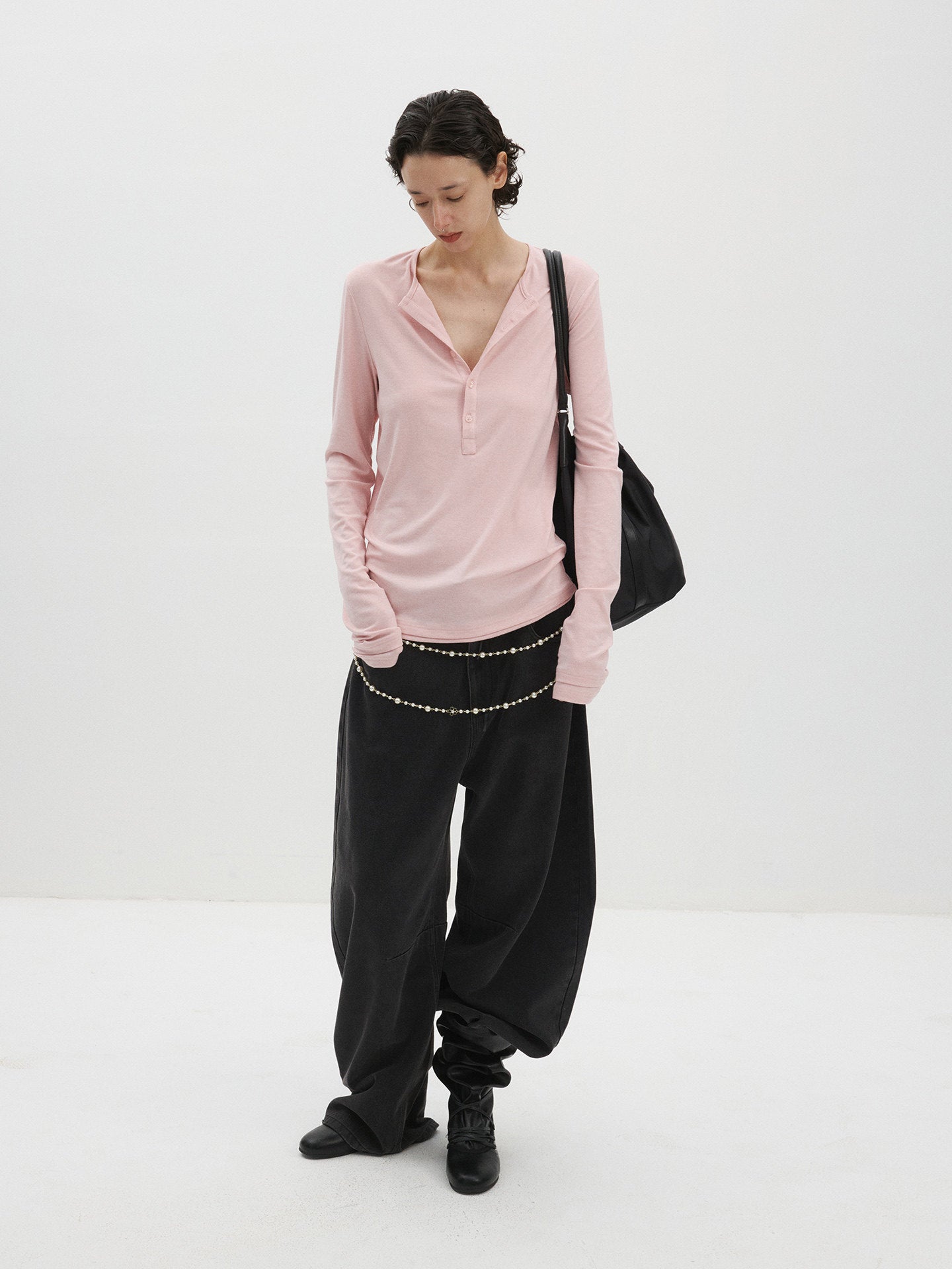 Slim-Fit Stretch Knit Sweater