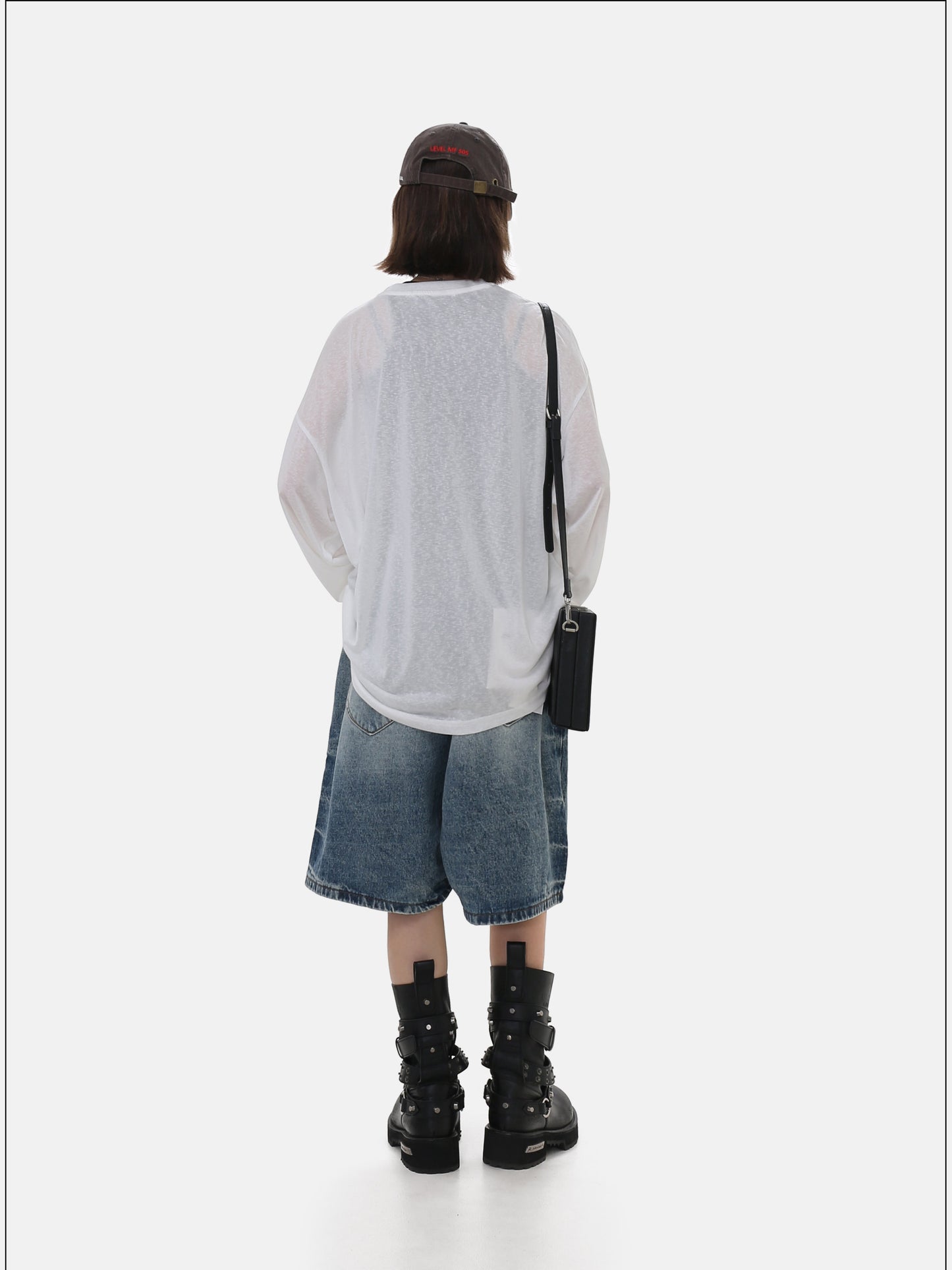 워싱 빈티지 데님 쇼츠