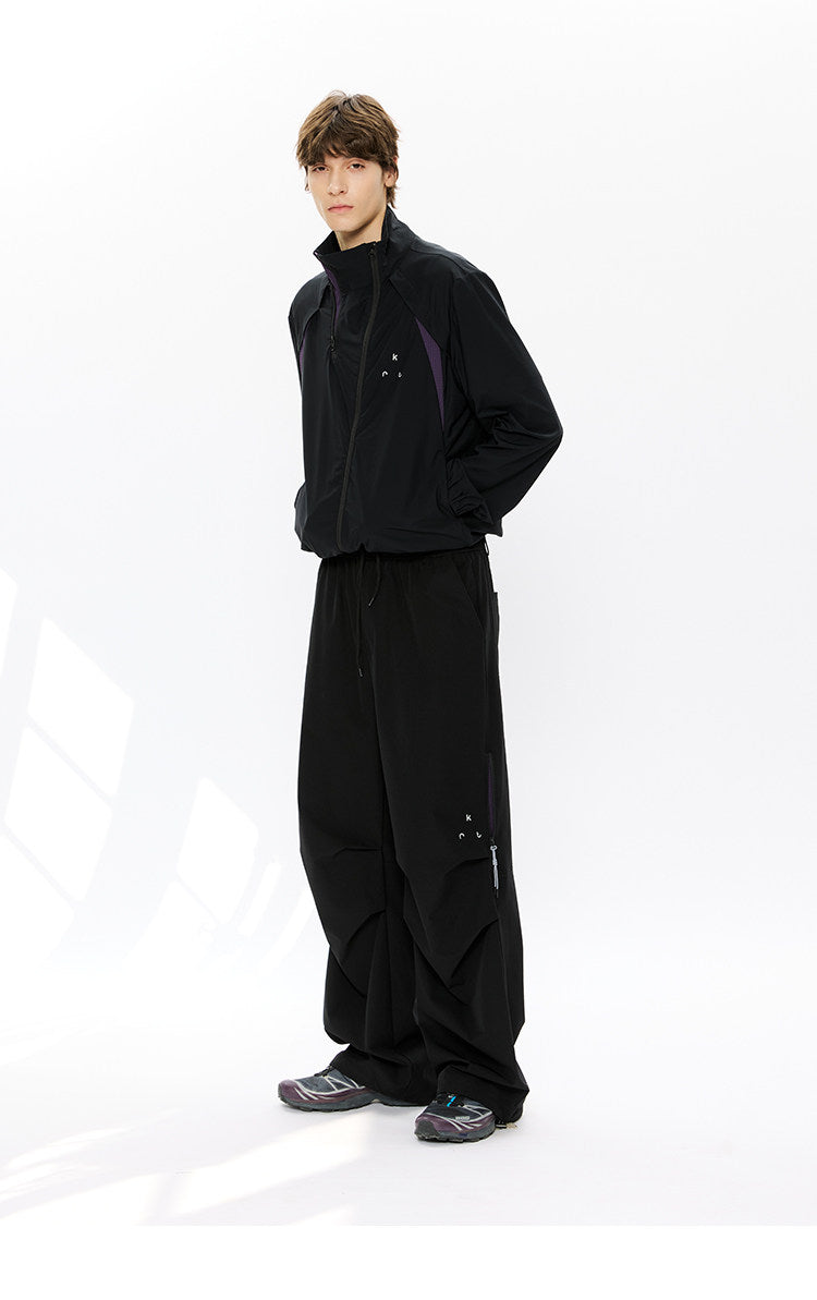 Diagonal Zipper Straight-Shoulder Sun Protection Jacket