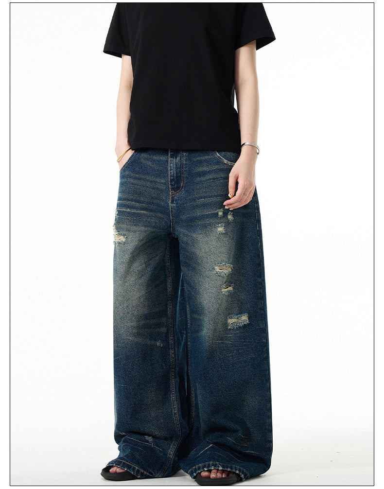 American Retro Baggy Wide Leg Jeans