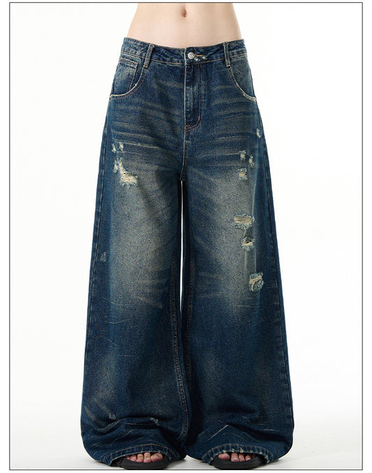 American Retro Baggy Wide Leg Jeans