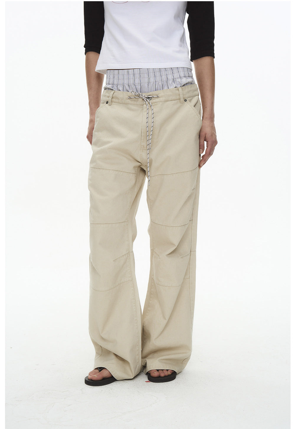 Microfleece Loose-Fit Casual Pants