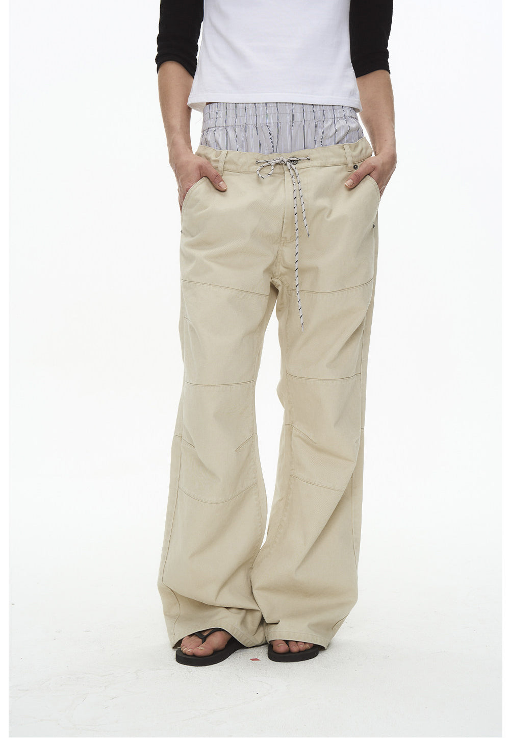 Microfleece Loose-Fit Casual Pants