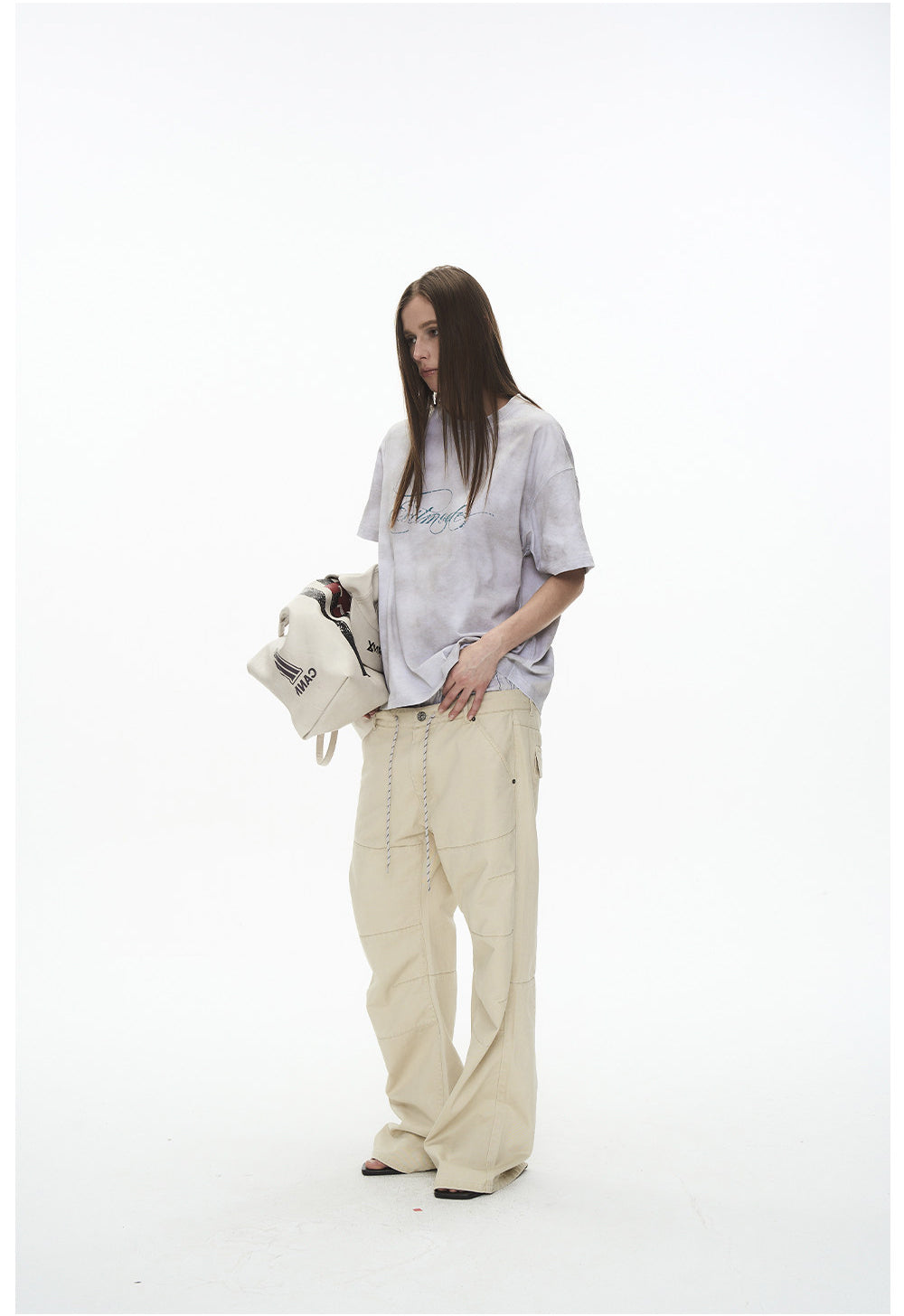 Microfleece Loose-Fit Casual Pants
