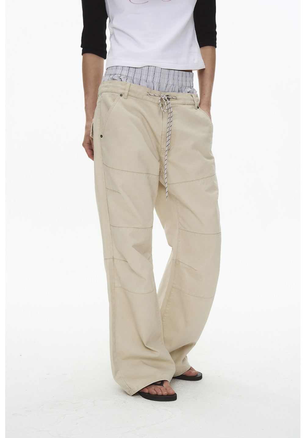 Microfleece Loose-Fit Casual Pants