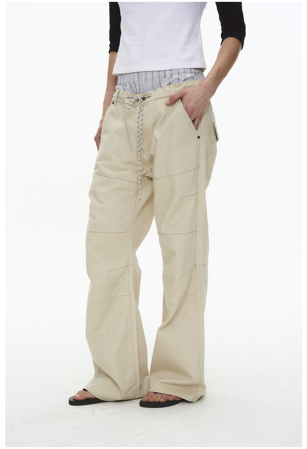 Microfleece Loose-Fit Casual Pants