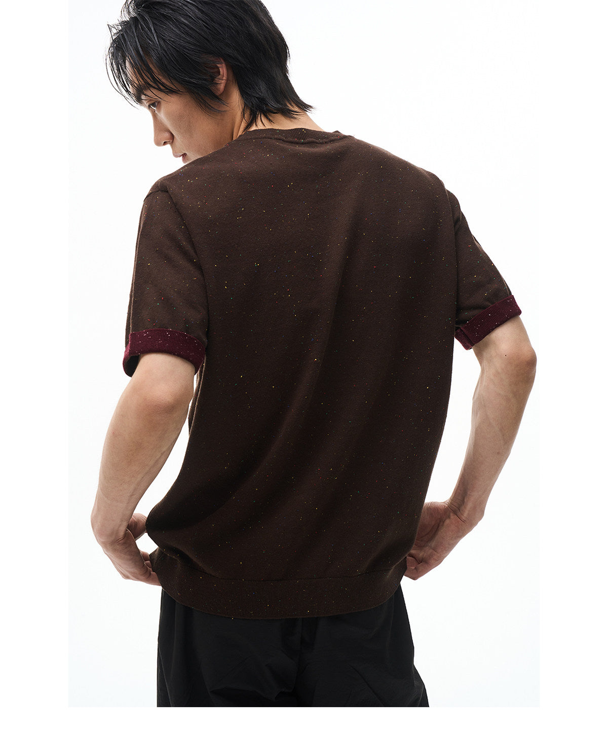 Color-Point Knit Shirt
