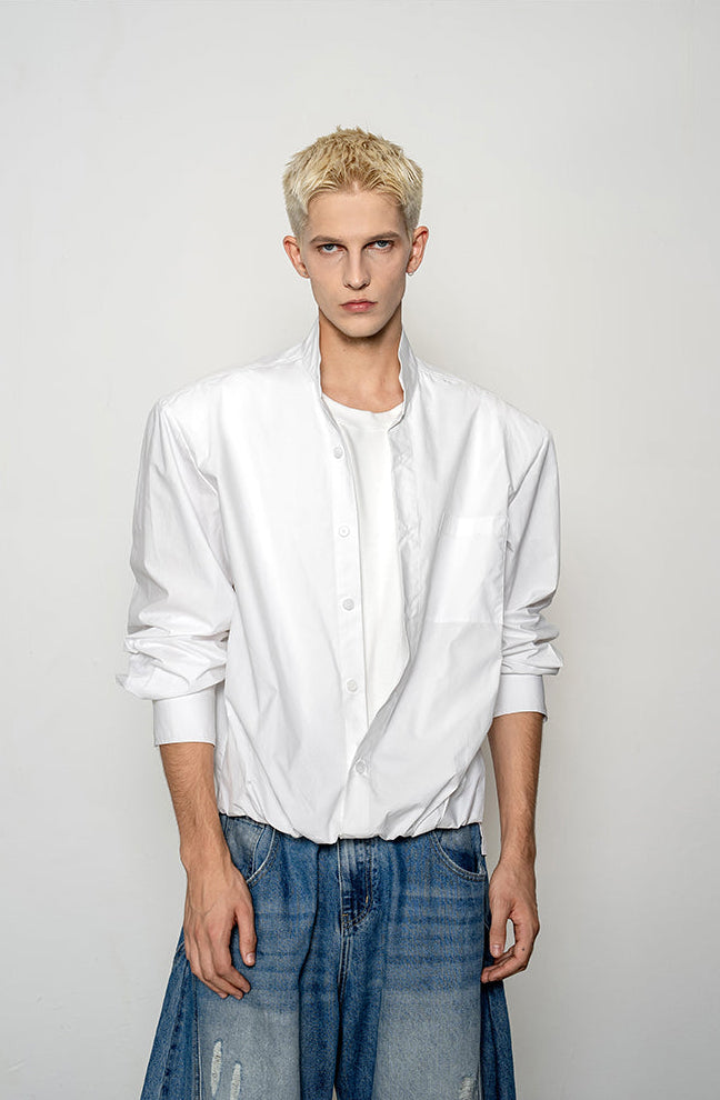 Wide-shoulder shirt