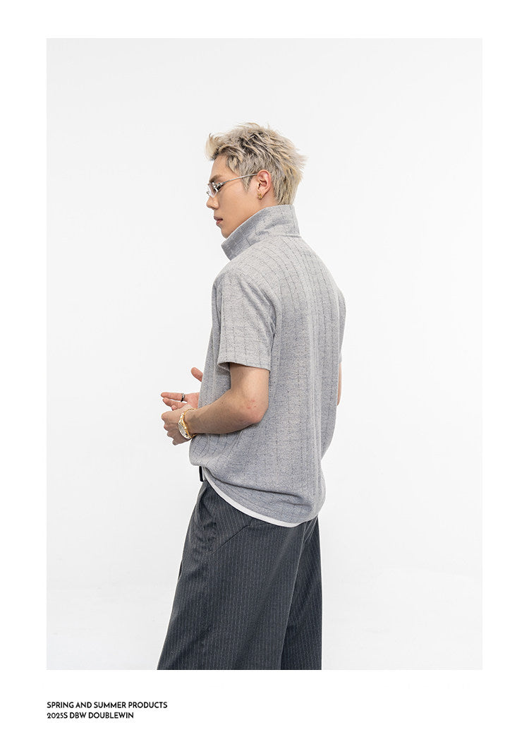 Faux Two-Piece Polo Shirt