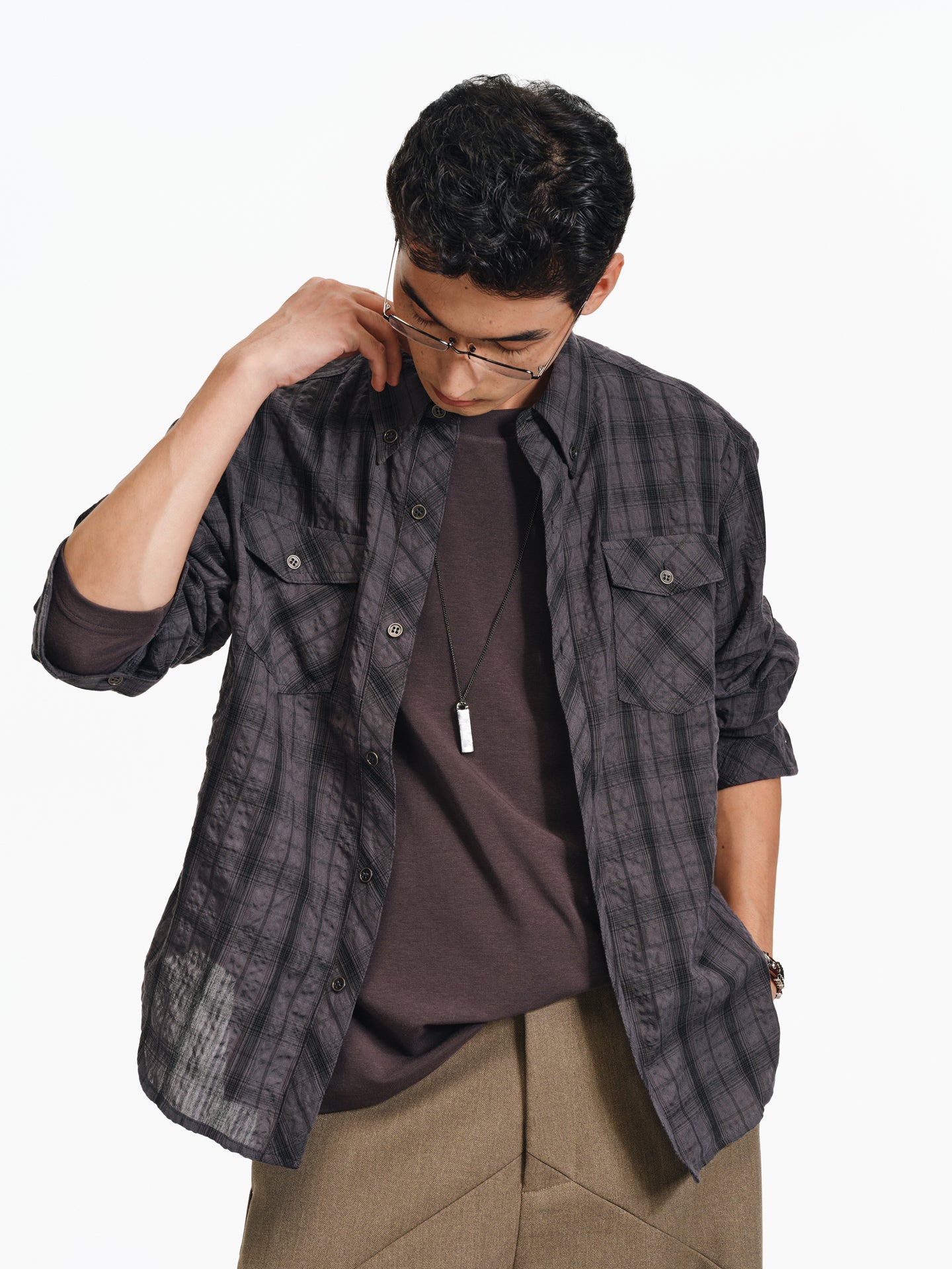 Seersucker Patch Pocket Shirt