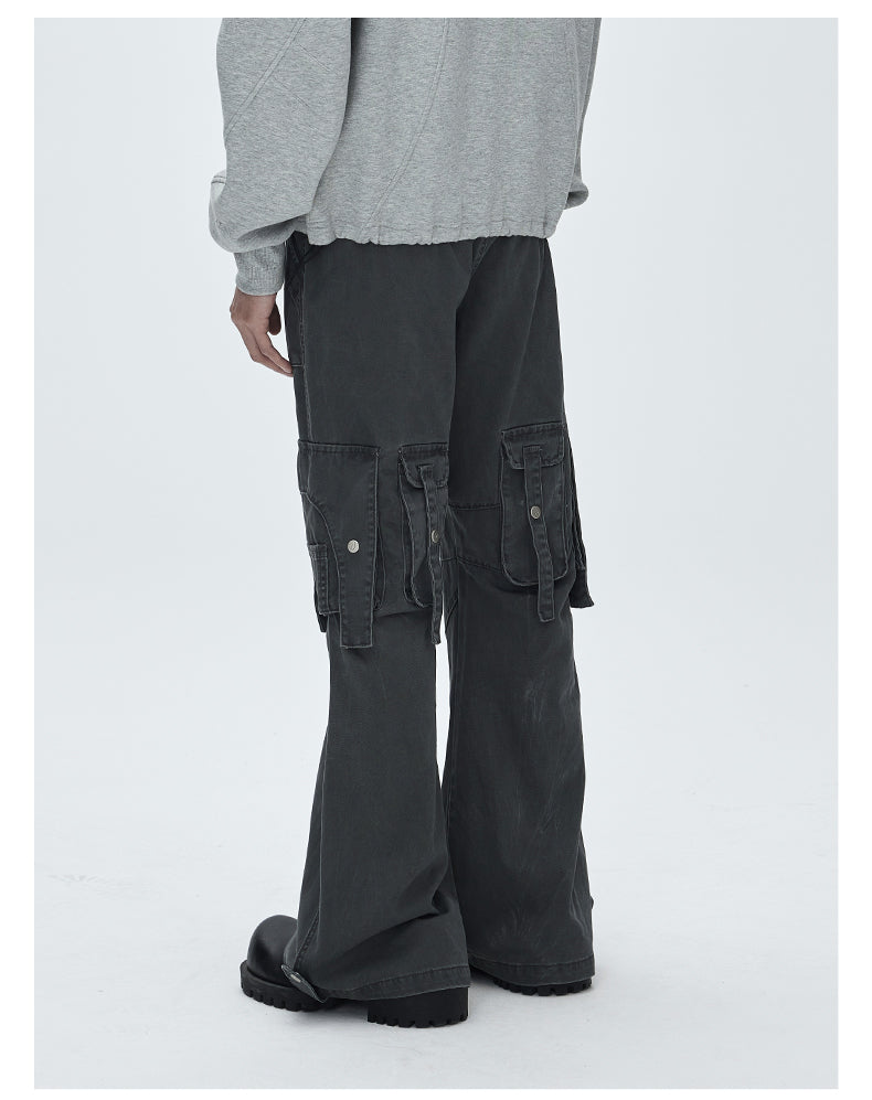 Multi-pocket casual pants