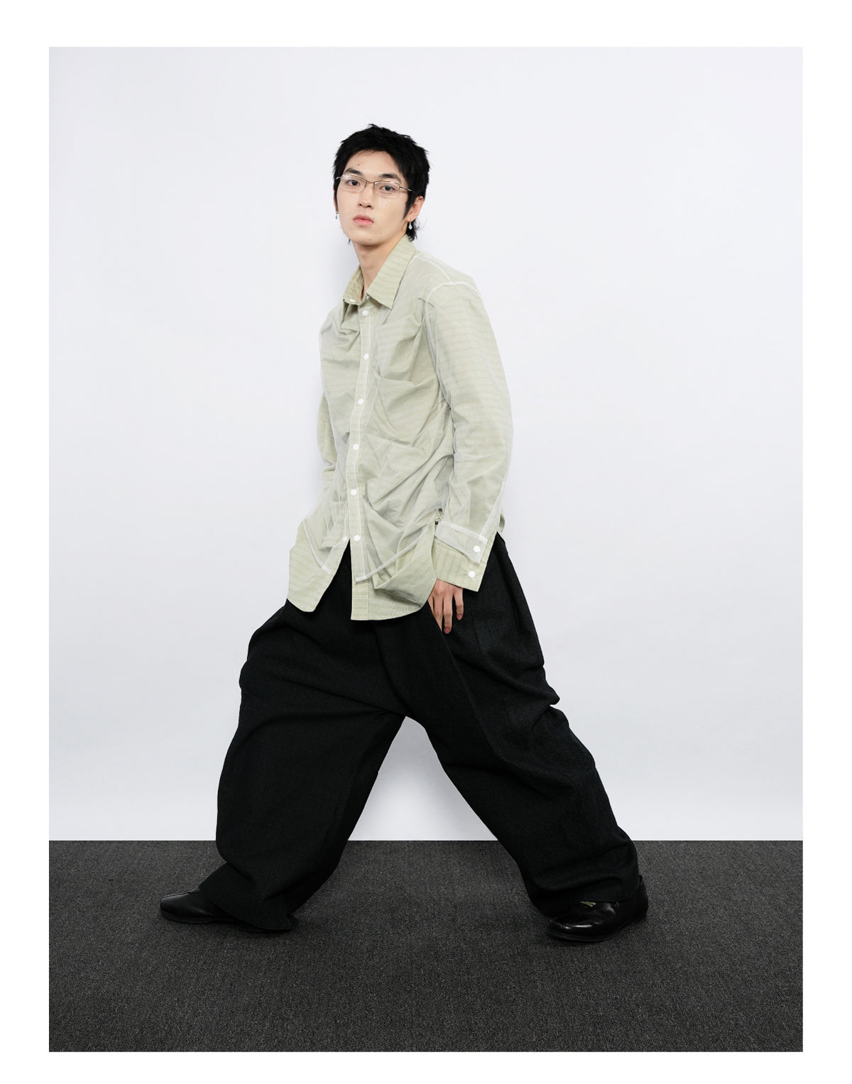 Pleated Silhouette Shirt