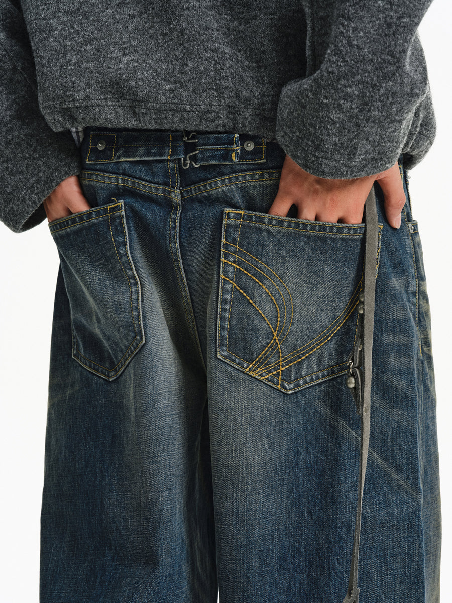 Vintage-Washed Jeans