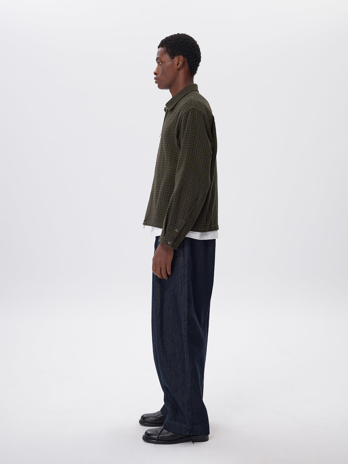 Cotton Check Pattern Jacket