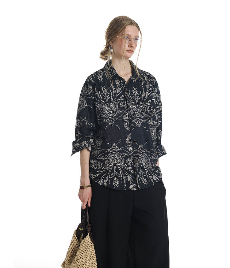 Loose-Fit Floral Shirt