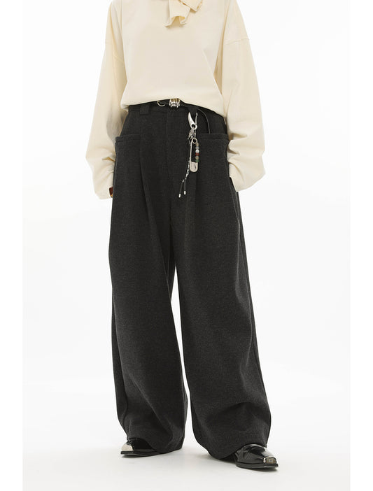 Wool Wide Leg Pants