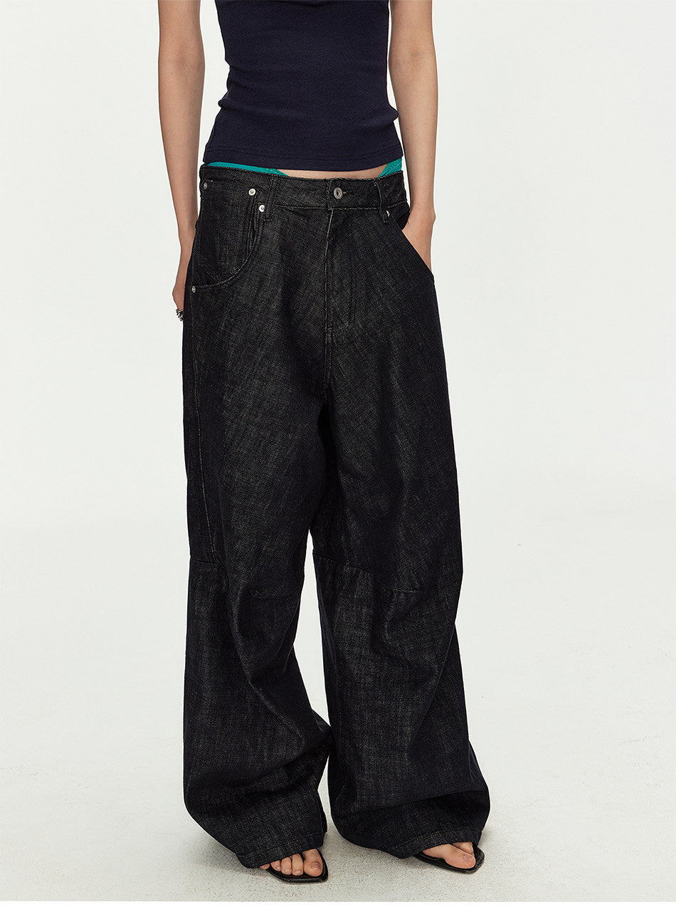 Original Colored Jeans with Parisian-Style Buttons　