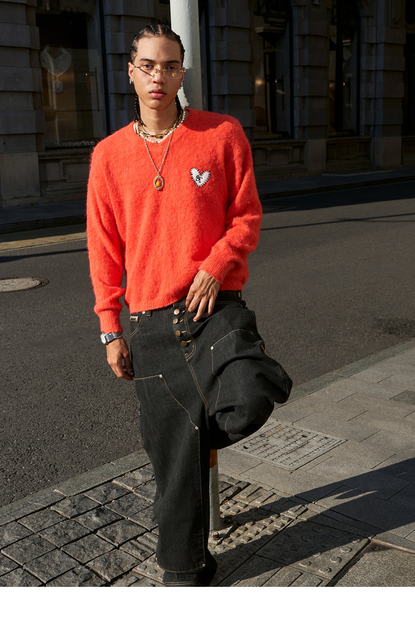 Wool Blend V-Neck Knit