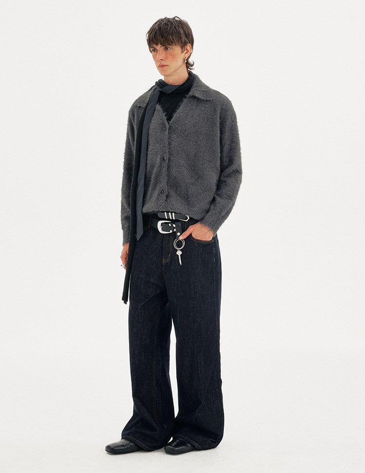 Relaxed Style Soft V-Neck Cardigan