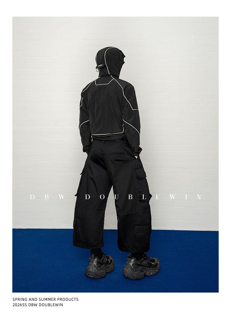 3D Silhouette Scimitar Cargo Pants