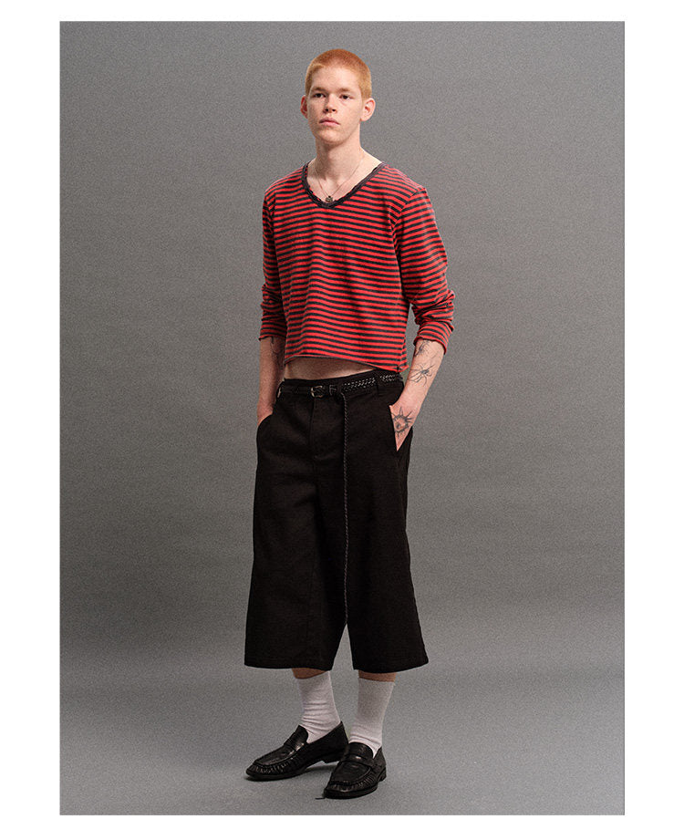Distressed Striped T-Shirt