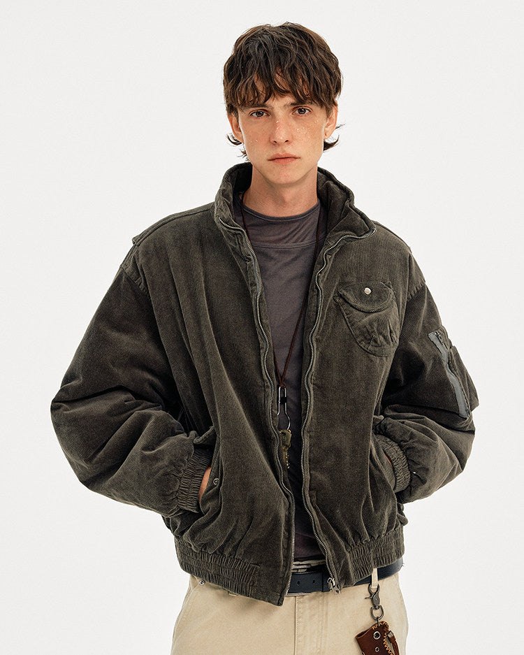 Stylish Corduroy Workwear Jacket