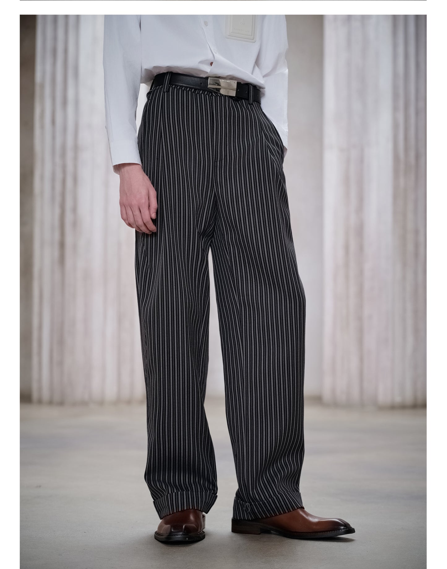 Wool High-End Straight Pants