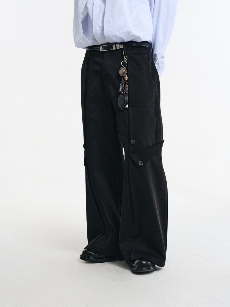 Double-pleated Casual Pants