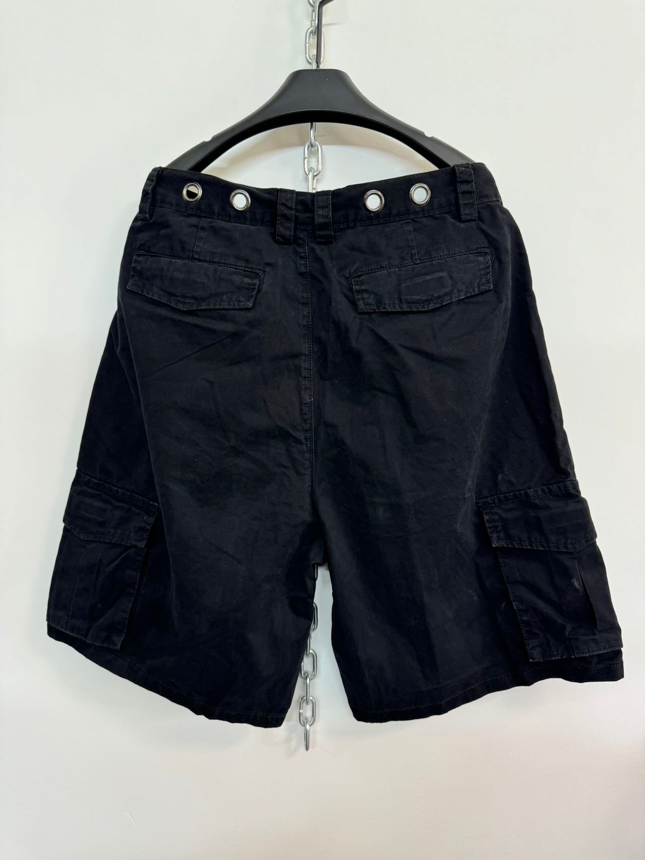 Patchwork Washed Shorts