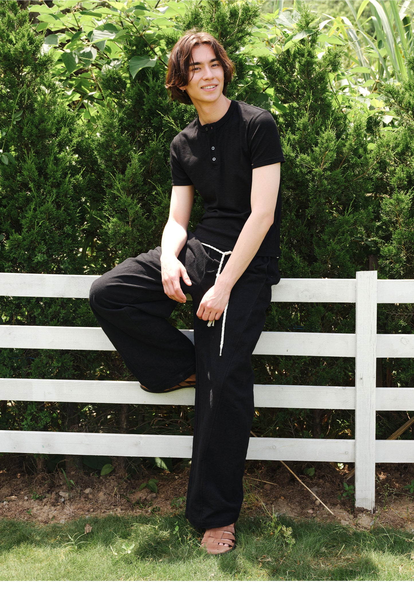 Henry Collar Slim-Fit T-Shirt