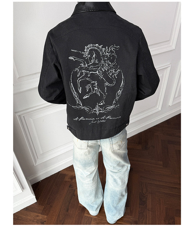 Lambskin Collar Hunting Jacket