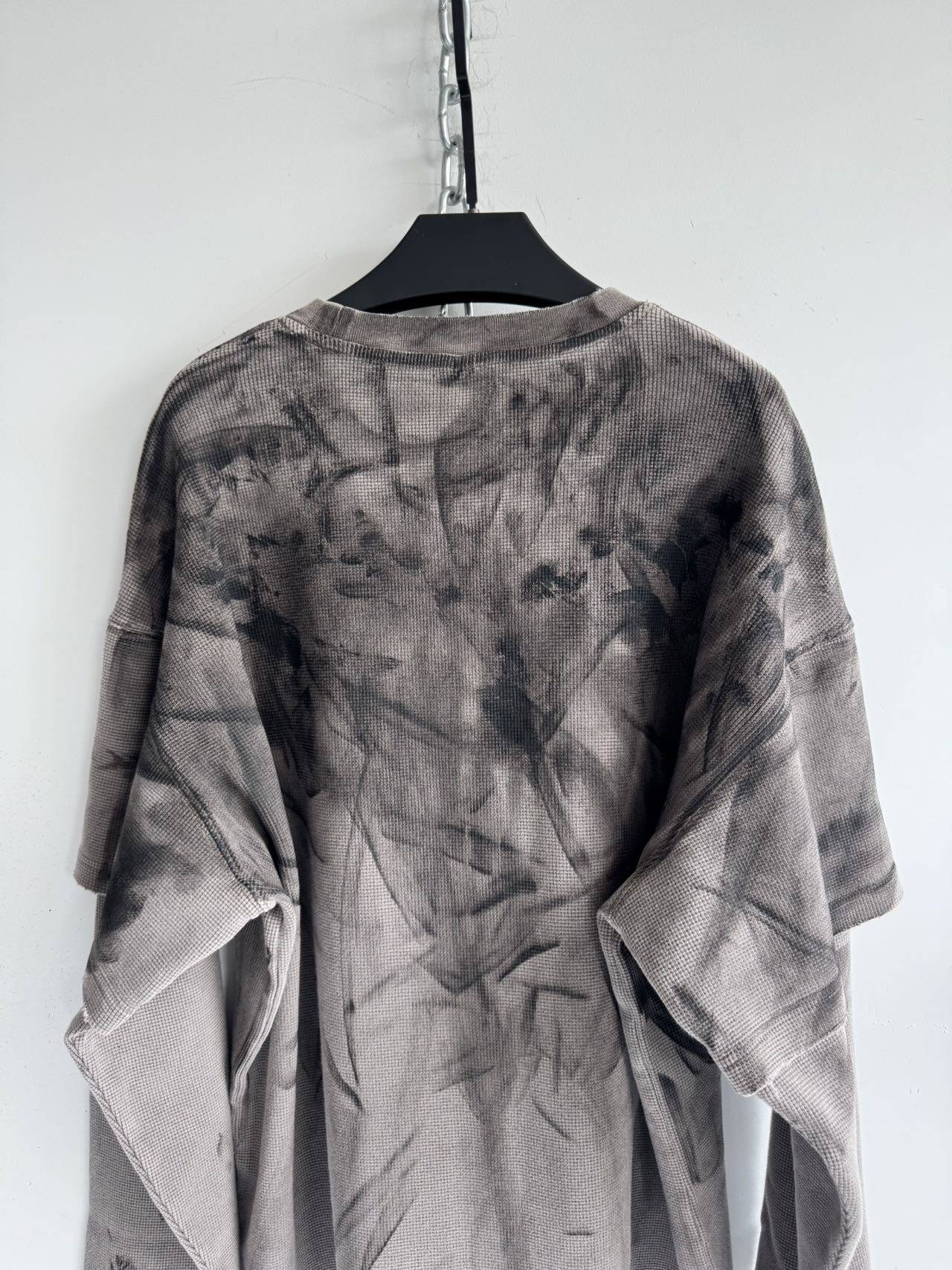 Faux Two-Piece Waffle Wool T-Shirt